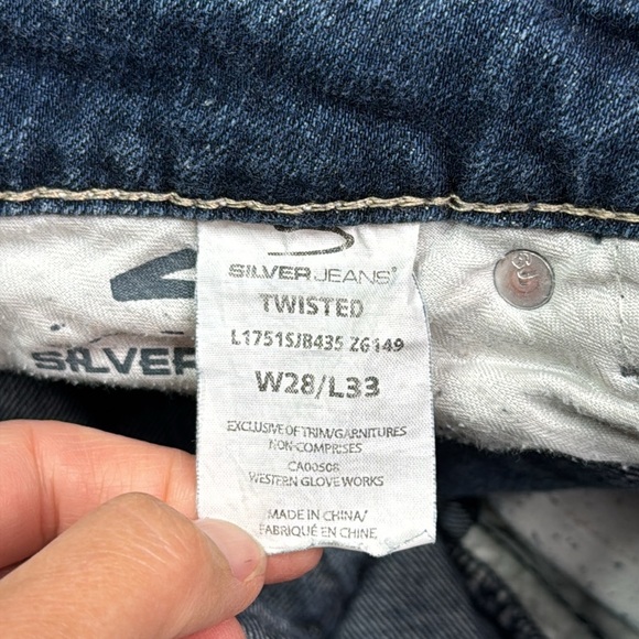 Silver Jeans Twisted Bootcut Jeans 28x33 - Picture 11 of 11